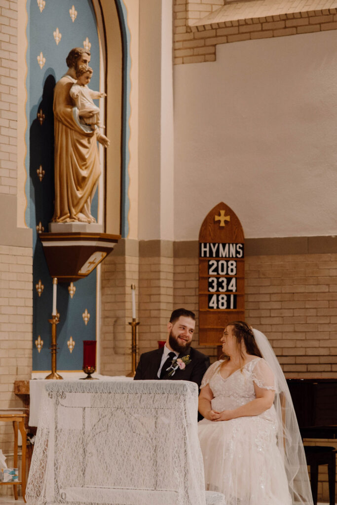 a catholic wedding ceremony in Omaha