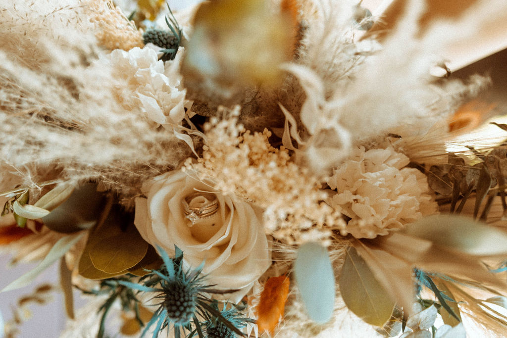 wedding flat lay photos and flowers | Majestic Grand Tetons Elopement Day